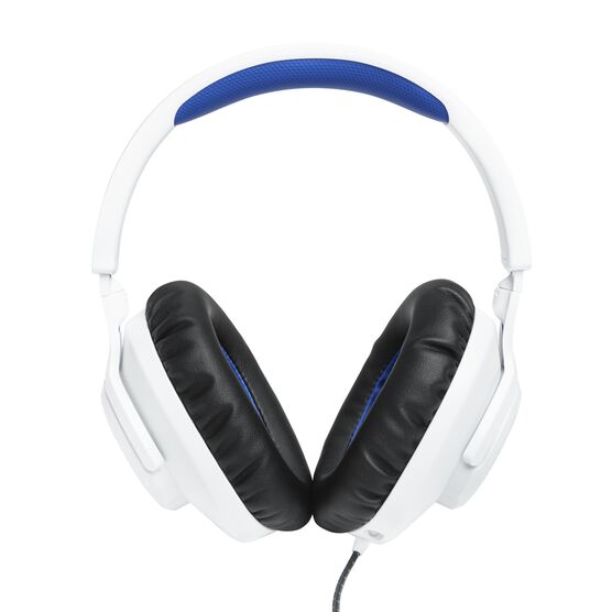 JBL Quantum 100P Console - White - Wired over-ear gaming headset with a detachable mic - Front JBL Quantum 100P Console - White - Wired over-ear gaming headset with a detachable mic - Front